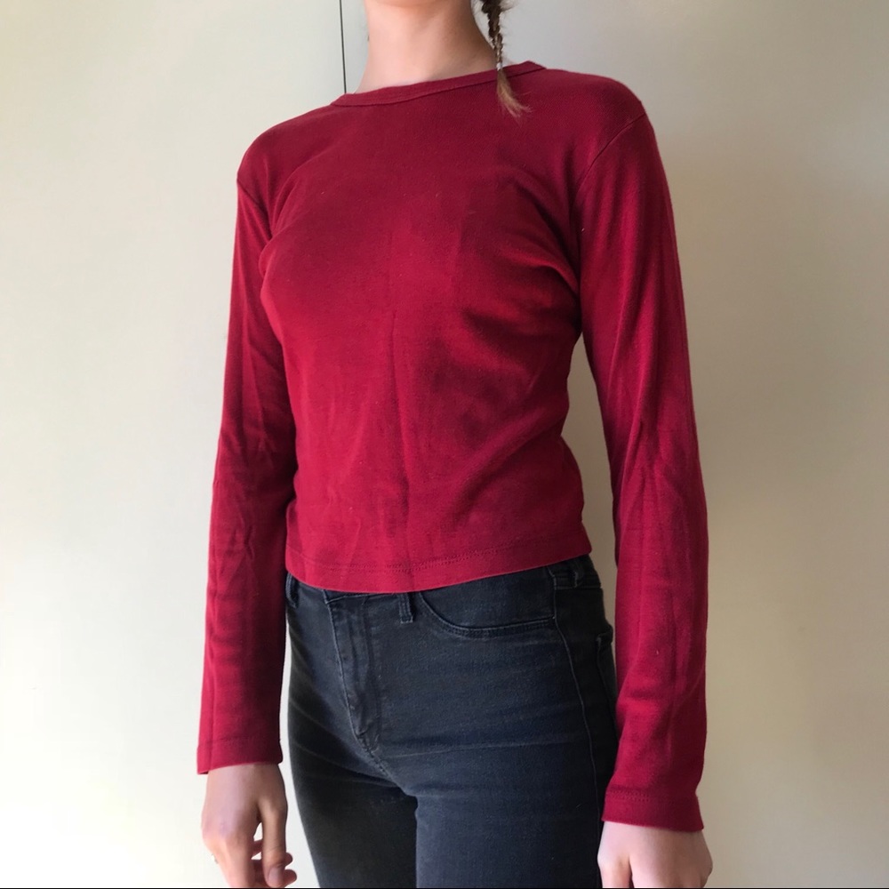 Plain Jane red long sleeve